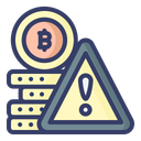 Bitcoin Coin Risk Balance Icon