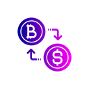 Bitcoin Conversion Icon