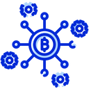 Bitcoin Network Bitcoin Node Blockchain Icon