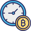 Bitcoin Time Value Value Of Bitcoin Value Of Time Icon