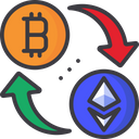 Bitcoin To Etherium Exchange Currency Exchange Cryptocurrency Icon