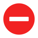 Block Stop Sign Icon