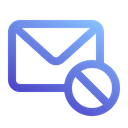 Block Mail Icon