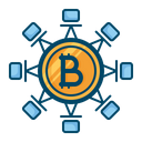 Blockchain Technology Bitcoin Icon