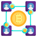 Blockchan Bitcoin Cryptocurrency Icon