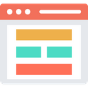 Blog Template Design Element Layout Icon