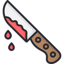 Knife With Blood Icon