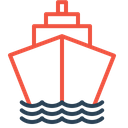 Boat Logistic Transportation Icon