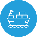 Boat, Logistic, Transportation, Deleivery, Vehicle, Ship, Container, Parcel Icon