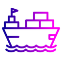 Boat Logistic Transportation Icon