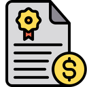 Bond Certificate Fixed Deposit Icon