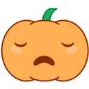 Bored Tired Pumpkin Icon