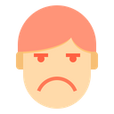 Boring Emotion Face Icon