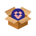 Dropbox Isometric Box Icon