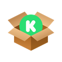 Kickstarter Isometric Box Icon
