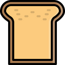Bread Piece Breakfast Icon