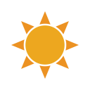 Brightness Summer Sun Icon