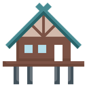 Bungalow Residential Cabin Icon