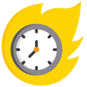 Burning Time Run Out Of Time Deadline Icon