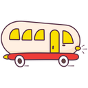 Kids Toy Cartoon Bus Vehicle Icon