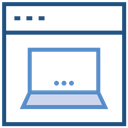 Business Web Page Laptop Icon