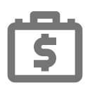 Business Briefcase Cash Icon