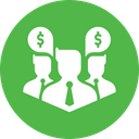 Businessmen Group Money Icon