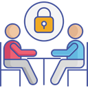 Security Lock Business Meeting Meeting Icon