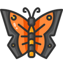Butterfly Animals Zoology Icon