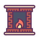 Cabin Fire Heat Icon
