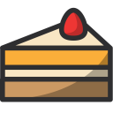 Cake, Food, Cherry, Pastry, Donut, Sweet Icon