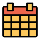 Planner Schedule Time And Date Icon
