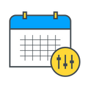Calendar Setting Calendar Date Icon
