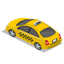 Car Taxi Back Icon