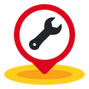 Car Repair Location Icon