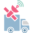 Cargo Tracking Satellite Navigation Satellite Tracking Icon