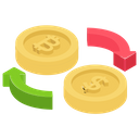 Cash Exchange Currency Exchange Swap Icon