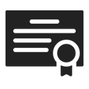 Certificate License Icon