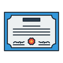 Verified Document Certificate Icon