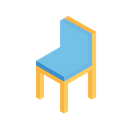 Chair Sit Isometric Icon