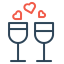 Champagne Drink Dinner Icon