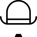 Chaplin Hat Streamline Icon
