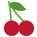 Cherry Fruit Emoj Icon