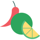 Chilli And Lime Cooking Cuisine Icon