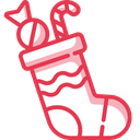 Christmas Socks Candy Toffee Icon