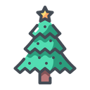 Christmas Tree Christmas Decoration Decorated Tree Icon