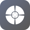 Circle Cross Gun Icon
