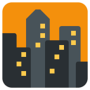 City Sunset View Icon