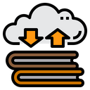 Cloud Book Data Icon