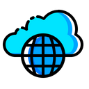 Cloud Data Safe Icon